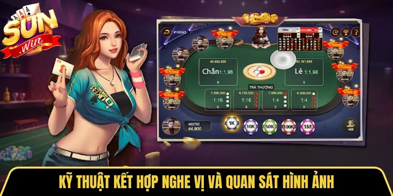  Kỹ thuật kết hợp nghe vị và quan sát hình ảnh